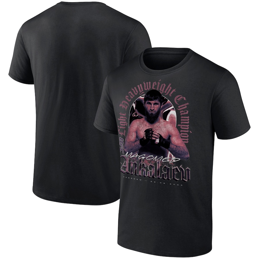 Magomed Ankalaev UFC 313 Champion T-Shirt in Black