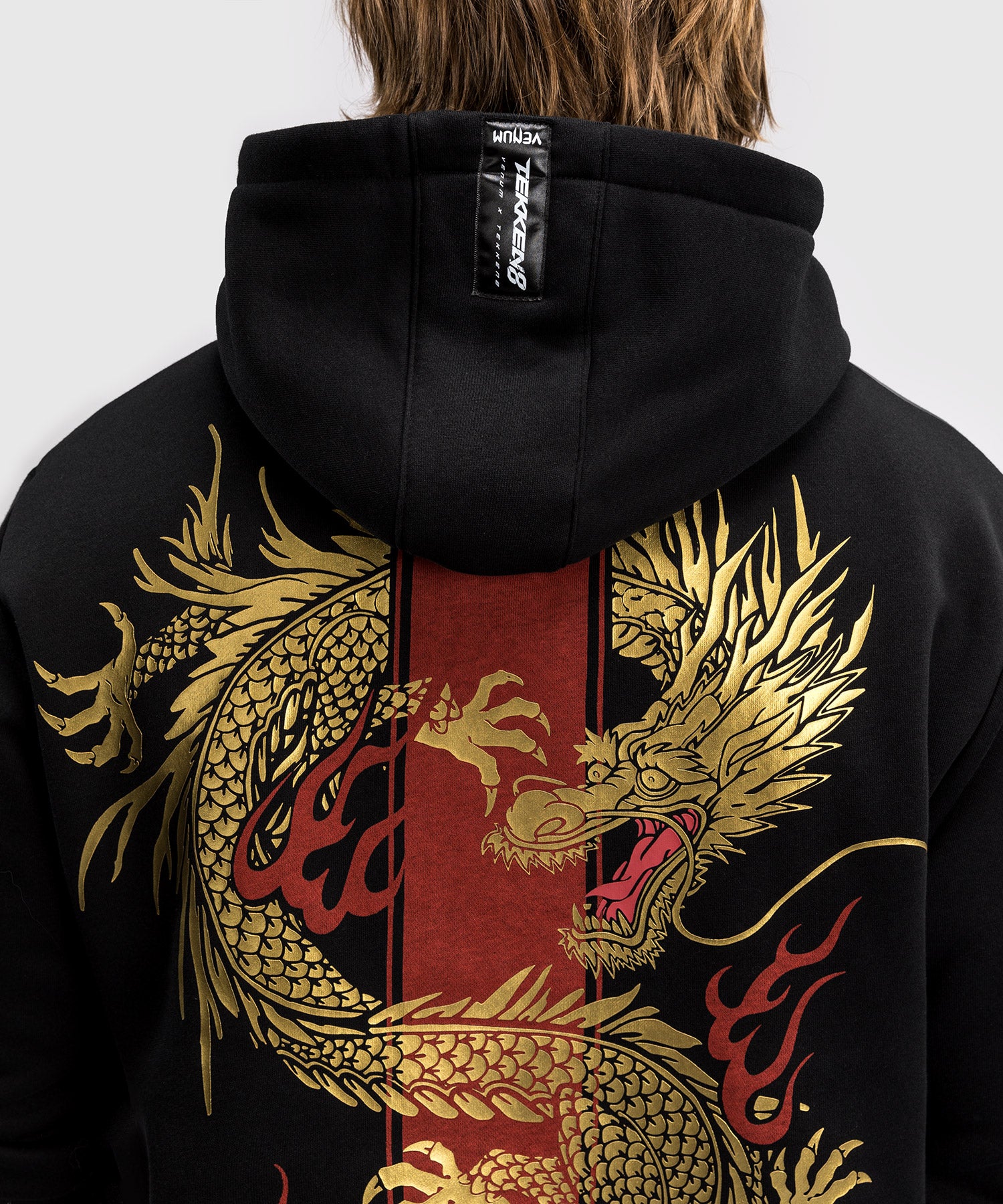 Venum x Tekken Marshall Hoodie in Black, Gold, and Red